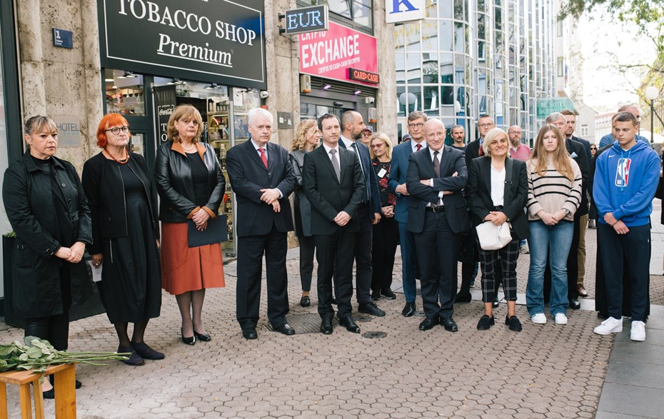 Svečano polaganje kamena spoticanja